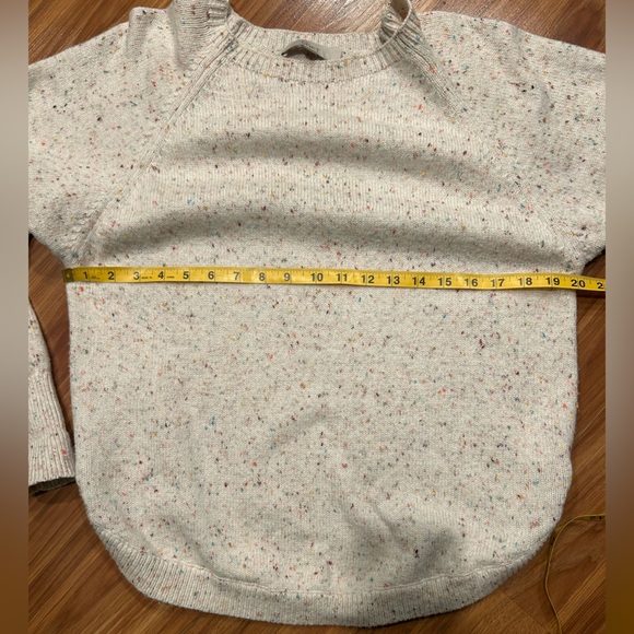 LOFT Flecked Popcorn Knit Oversized Sweater Women’s Size XS/S - Picture 7 of 9